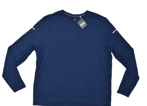 DSG Run Long Sleeve Tee University Navy Athletic Performance Top Size 2XL NEW - Picture 1 of 8