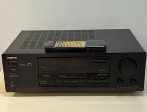 ONKYO TX-DS 474 A/V Surround Sound Stereo Receiver 5.1 (Video In Description) - Picture 1 of 9