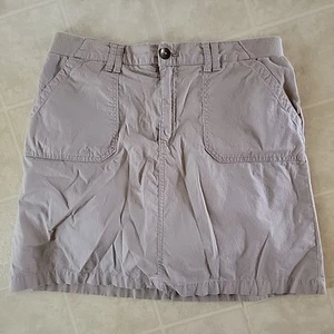 Falda corta Croft & Barrow talla 8 beige elástica para mujer - Imagen 1 de 3