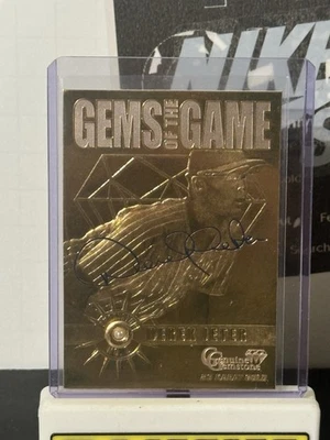 1998 Gems Of The Game Derek Jeter 23k Gold New York Yankees 1564/1998 - Image 1 of 2