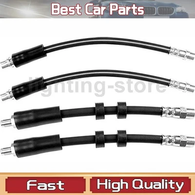 Front Rear Brake Hydraulic Hose Fits Audi 1992-1994 100 Quattro 4 pcs - Image 1 of 4