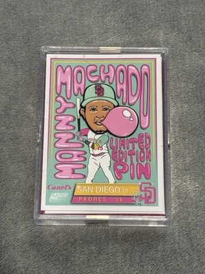 San Diego Padres Manny Machado #13 Collectible Pin on Card 8/20/2024 NEW Sealed - Image 1 of 2