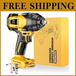 Powerful 1/2 Inch Impact Wrench - Brushless Motor, LED Light - Picture 1 of 9