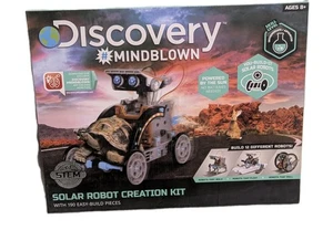 Discovery Kids Mindblown STEM 12-in-1 Solar Robot Creation Kit 190 Pieces New - Picture 1 of 11