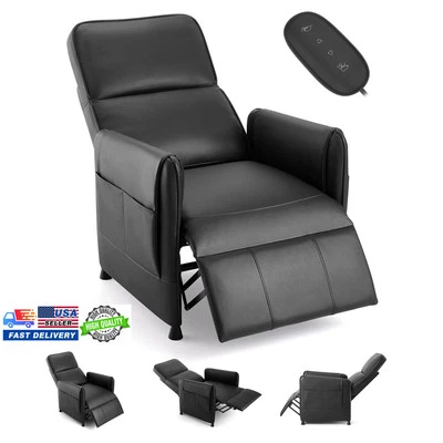 Electric Recliner Chair Adjustable PU Leather Sofa With Remote & Memory Function - Image 1 of 4