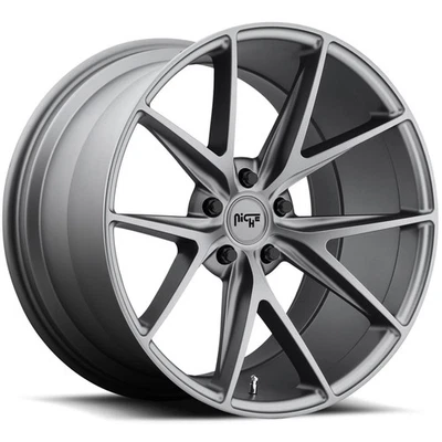 Niche M116 Misano 20x9 5x120 +35mm Gunmetal Wheel Rim 20" Inch Foto 1 de 4