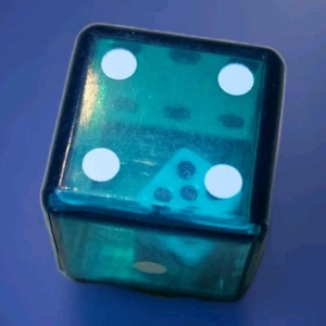 6 Sided “Die In A Die” Green Dice Board Game Replacement Piece Part - Picture 1 of 1