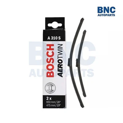 Juego de cuchillas limpiadoras delanteras planas Bosch Aerotwin para Maserati Quattroporte - 2013-2019 Foto 1 de 3