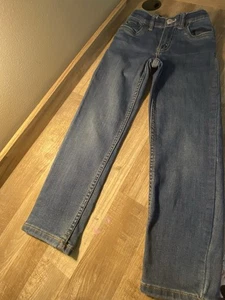 Levi’s 502 Youth Kids Boys Straight Leg Adj Waist Blue Jeans Size 6 Reg - Picture 1 of 3
