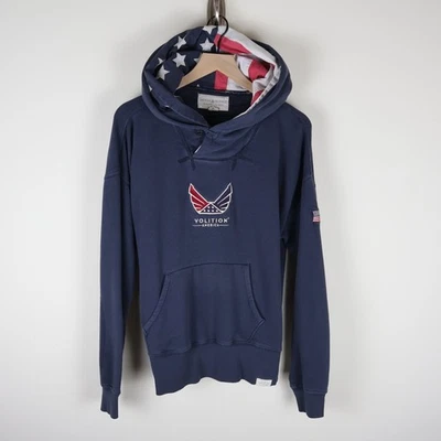 Ralph Lauren Denim & Supply Volition America Double Hood Hoodie Navy Large 24x26 - Image 1 of 4