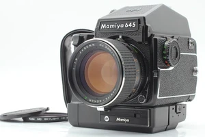 [N COMO NUEVO con empuñadura] Mamiya M645 1000S AE Sekor C 80 mm f/1,9 Lente Motor Drive JAPÓN - Imagen 1 de 18