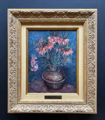Kunstdruck Vincent van Gogh Stillleben mit Kaiserkronen 41 x 35,2 cm mit Rahmen - Bild 1 von 4
