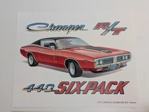 1971 Dodge Charger RT R/T 440+6 11x14 Poster Print - Picture 1 of 3