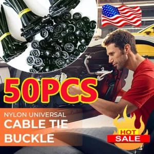 Nylon Universal Cable Tie Buckle 50Pcs - Picture 1 of 13