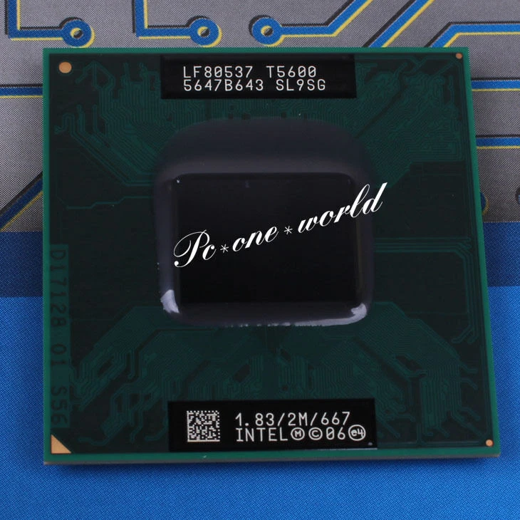 100% OK SL9SG SL9U3 Intel Core 2 Duo T5600 1.83 GHz Dual-Core CPU Processor - Image 1 of 1