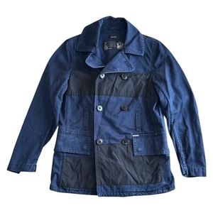 Diesel Military Jacket Type N78 Superior Protection Button Blue Mens Small - Picture 1 of 7