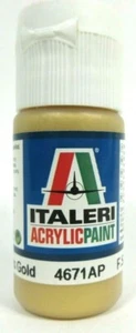 Italeri METALLIC GLOSS GOLD (#4671AP) - 20ml Bottle - Model Hobby Acrylic Paint - Picture 1 of 4