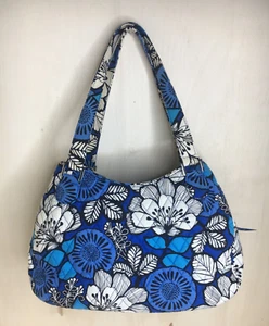 Retired Vera Bradley Blue Bayou Medium Shoulder Purse in Excellent Condition - Picture 1 of 12