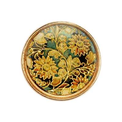 5pcs Retro Time gem Round Metal Buttons for Clothing Sewing Handmade Decor 18mm - Image 1 of 2