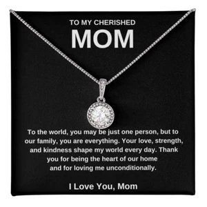 To My Cherished Mom ~Eternal Hope Necklace, A Gift of Love - Picture 1 of 6