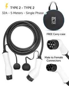 Electric Car/ EV Charging Cable | TYPE 2 - TYPE 2 | 32A | 5M | Single Phase NEW - Picture 1 of 6