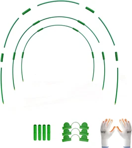 15Pcs Greenhouse Hoops for Raised Garden Beds 4Ft Wide Grow Tunnel up to 3 Set F - Picture 1 of 7