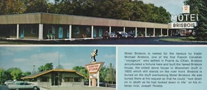 Motel Brisbois - Prairie du Chien - oversize card - unposted RPPC - Bild 1 von 3