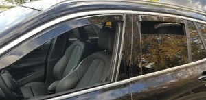 MERCEDES GLE IN CHANNEL VENT SHADES ( FULL SET IN DARK SMOKE) - Picture 1 of 3