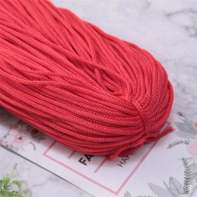 Cuerda hueca de cristal mediana cuerda ganchillo lana grosor cristal hilo de verano Foto 1 de 4