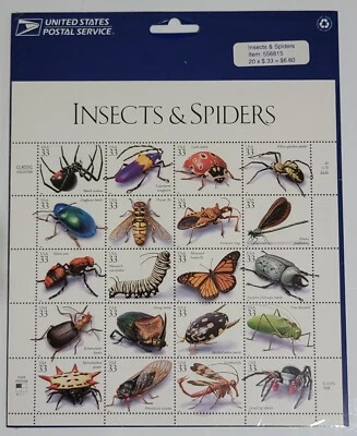 STAMPS US "INSECTS & SPIDERS", 2-BLOCK, NEW NH - Image 1 of 4