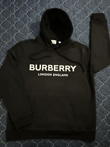 Burberry Black Regular Size Hoodies & Sweatshirts for Men for Sale 