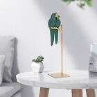 Couple Parrot On Stand Tall Resin Bird Figurine HomeOffice Decorative Shelf Base