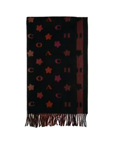 Coach Damen 4623 Sterne Streifen Print Schalldämpfer, schwarz, Einheitsgröße 8132-7 - Bild 1 von 1