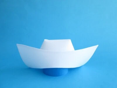 AUTHENTIC FLARE WING NURSE CAP OLD FASHION VINTAGE COSTUME HAT WHITE COTTON - Image 1 of 4