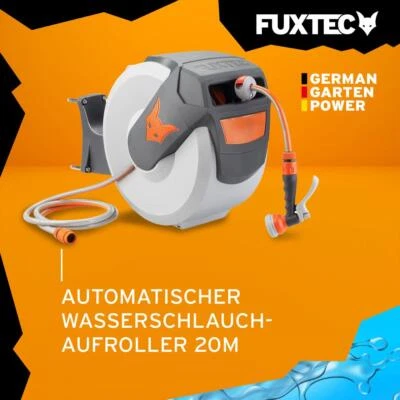 FUXTEC Wasserschlauchaufroller Schlauchaufroller Schlauchtrommel Automatik - Bild 1 von 4