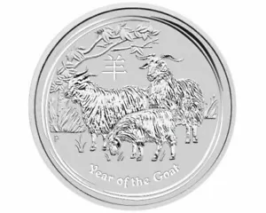 2015 Australia Perth Year Goat Lunar Series 2 - 1oz 999 Silver Bullion Coin #A - Picture 1 of 1