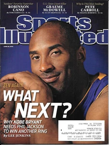 JUNE 28, 2010 KOBE BRYANT SPORTS ILLUSTRATED LOS ANGELES LAKERS BLACK MAMBA - Picture 1 of 1