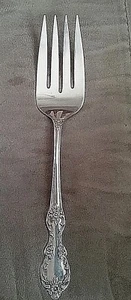 WM Rogers Manufacturing Versilbert Extra Teller Serviergabel Südliches Muster - Bild 1 von 1