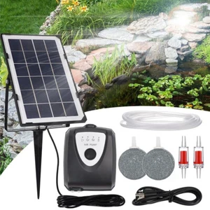 Solar Teichbelüfter Sauerstoff Pumpe Gartenteich Teichbelüftung Teichpumpe 72L - Bild 1 von 13