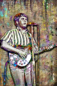 CARL WILSON BEACH BOYS Poster, Beach Boys Tribute Print kostenloser Versand USA - Bild 1 von 8