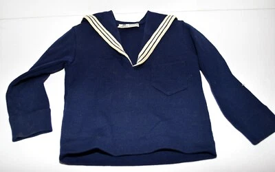 Vintage Rowes of Bond Street Navy Blue & White Girls Sailors Top Size 4 England - Image 1 of 4