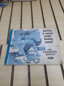1981 Ford Fairmont & Mercury Zephyr Electrical & Vacuum Trouble Shooting Manual - Picture 1 of 5