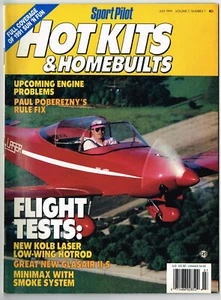 HOT KITS & HOMEBUILTS Magazine July 1991 the Kolb Laser - Picture 1 of 3