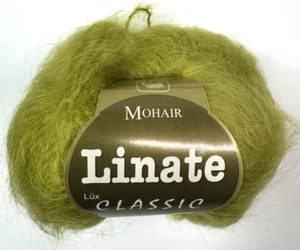 1 bola linate clásico 100 % hilo mohair color verde 827 1,75 oz 198 yardas peine envío - Imagen 1 de 4
