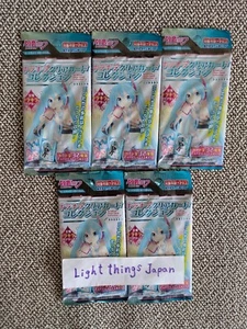 ENSKY Vocaloid HATSUNE MIKU KiraKira Colección de Cartas Transparentes de Japón Juego de 5 - Imagen 1 de 4