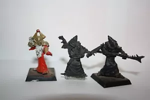 OOP 4x Realms of Chaos Warhammer Fantasy Battle Chaos Sorcerers w Familiars - Picture 1 of 10