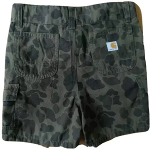 Carhartt Green Camo Elastic Waist Shorts CH8296 Boys size 6 NWT - Picture 1 of 4