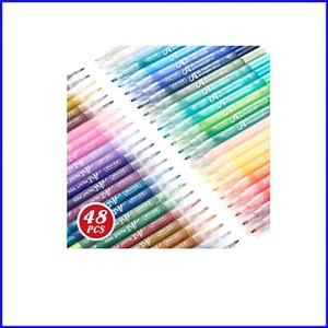 48 Colors Extra Fine Acrylic Paint Pens for All Surface Artistry - Permanent ... - Picture 1 of 9