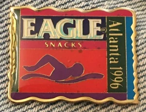 Pin olímpico de natación ~ pictograma ~ patrocinador ~ bocadillos águila ~ Juegos de verano de Atlanta 1996 - Imagen 1 de 1