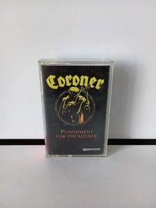 CORONER - PUNISHMENT FOR DECADENCE (Cassette Tape, 1988) Thrash - Picture 1 of 3